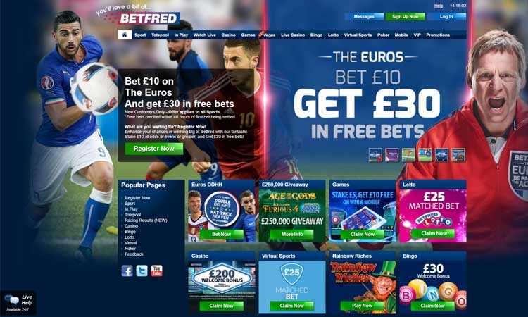 betfred site offers casinostrike